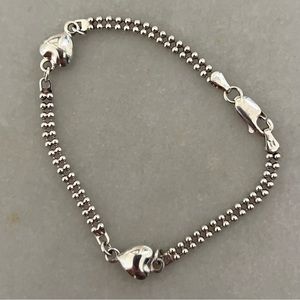 Elegant Silver Beaded Bracelet